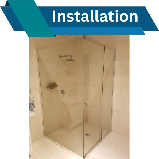 Professional-installation-semi-frameless-sliding-shower-screen