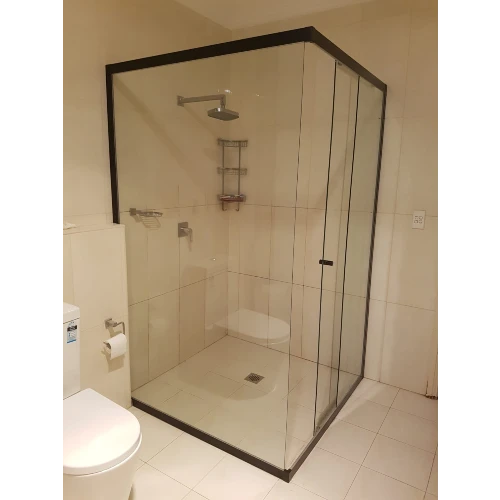 Perfect 1400x1950mm Frameless Sliding Shower Enclosure Door 6mm Safety Glass Screen Cubicle 