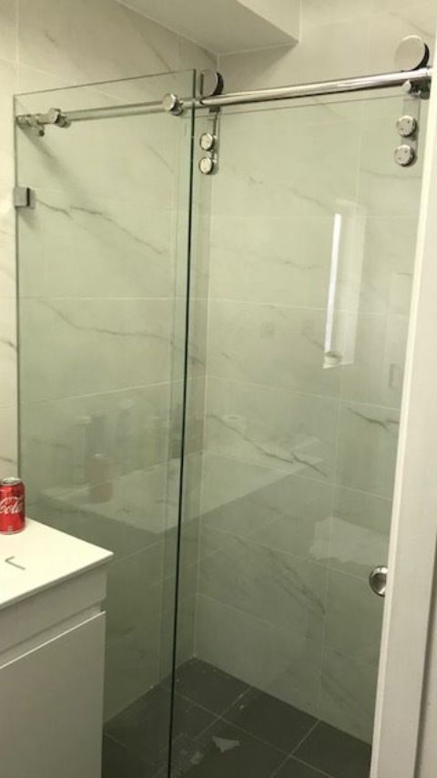 frameless-shower-screen-wall-to-wall-sliding-style