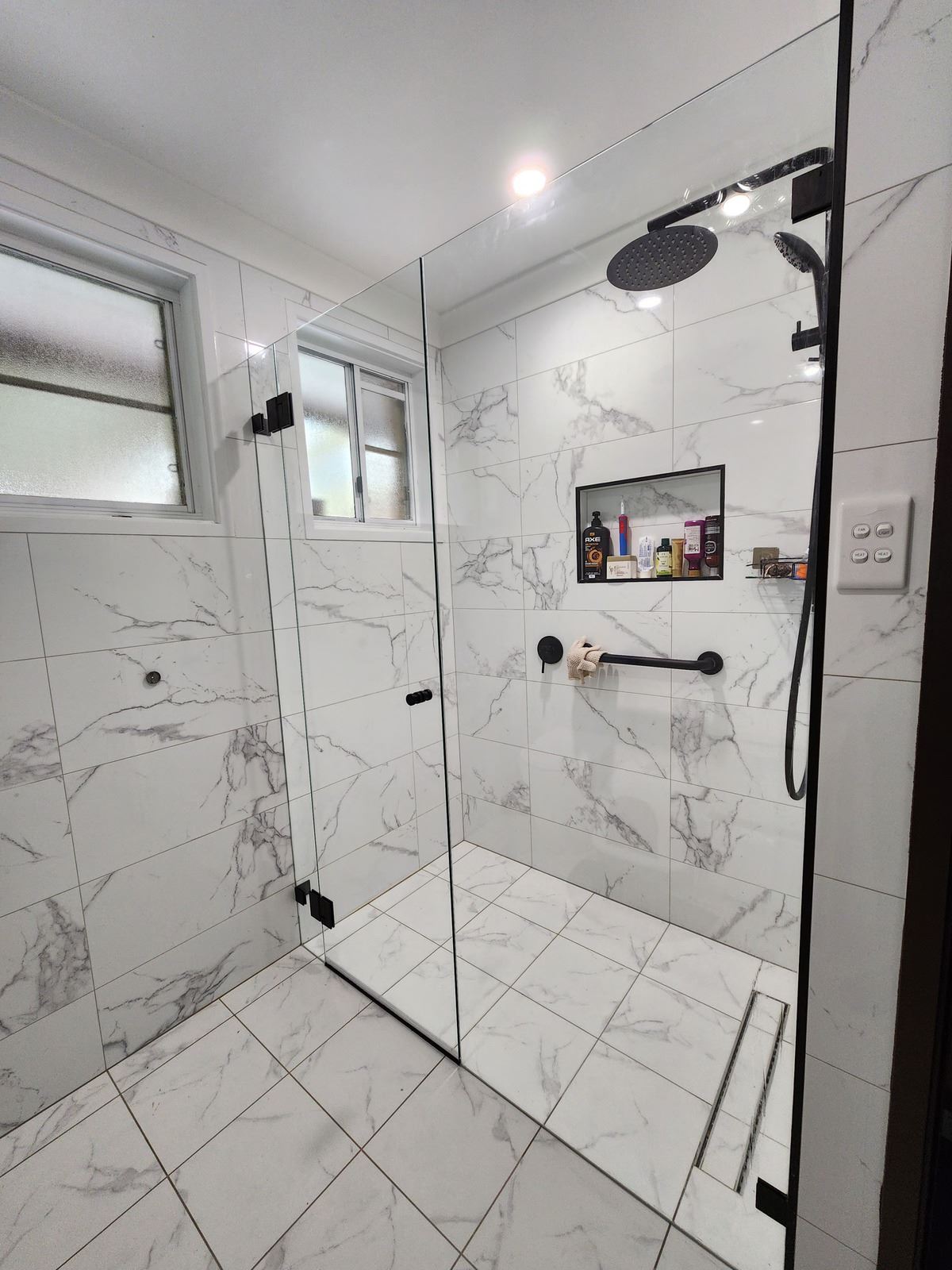 shower screen installed in Kings Park by Showerland
