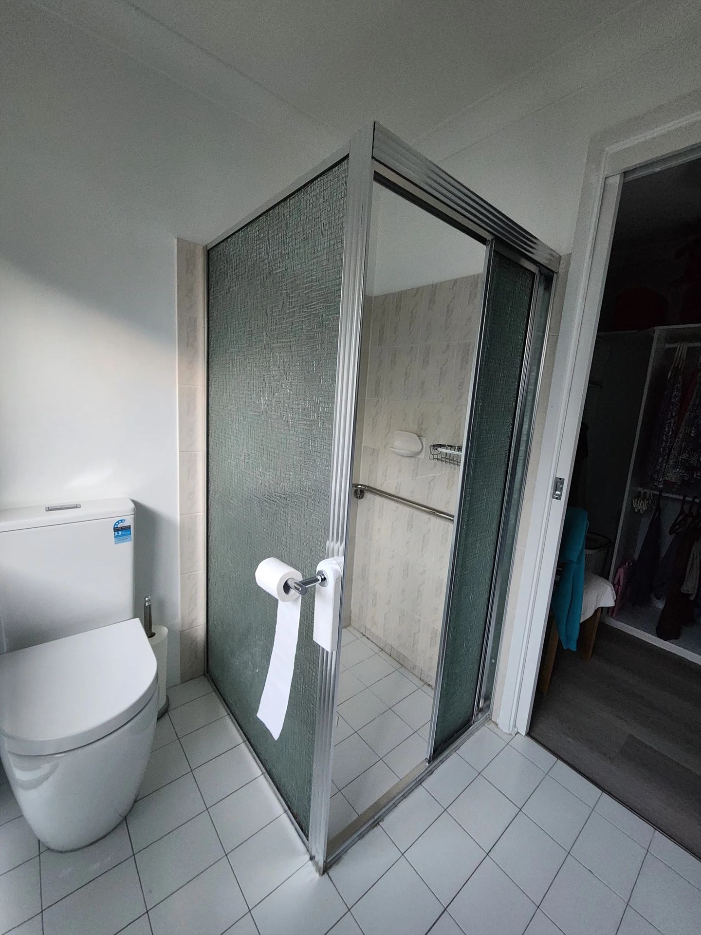 fully shower screen with chrome hardware installed in Bossley Park by Showerland