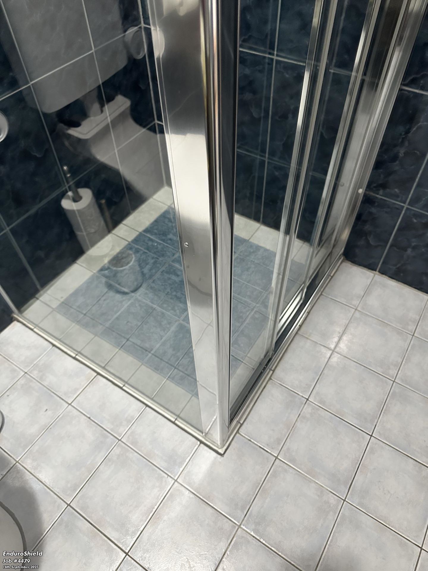 fully shower screen with chrome hardware installed in Rooty Hill by Showerland
