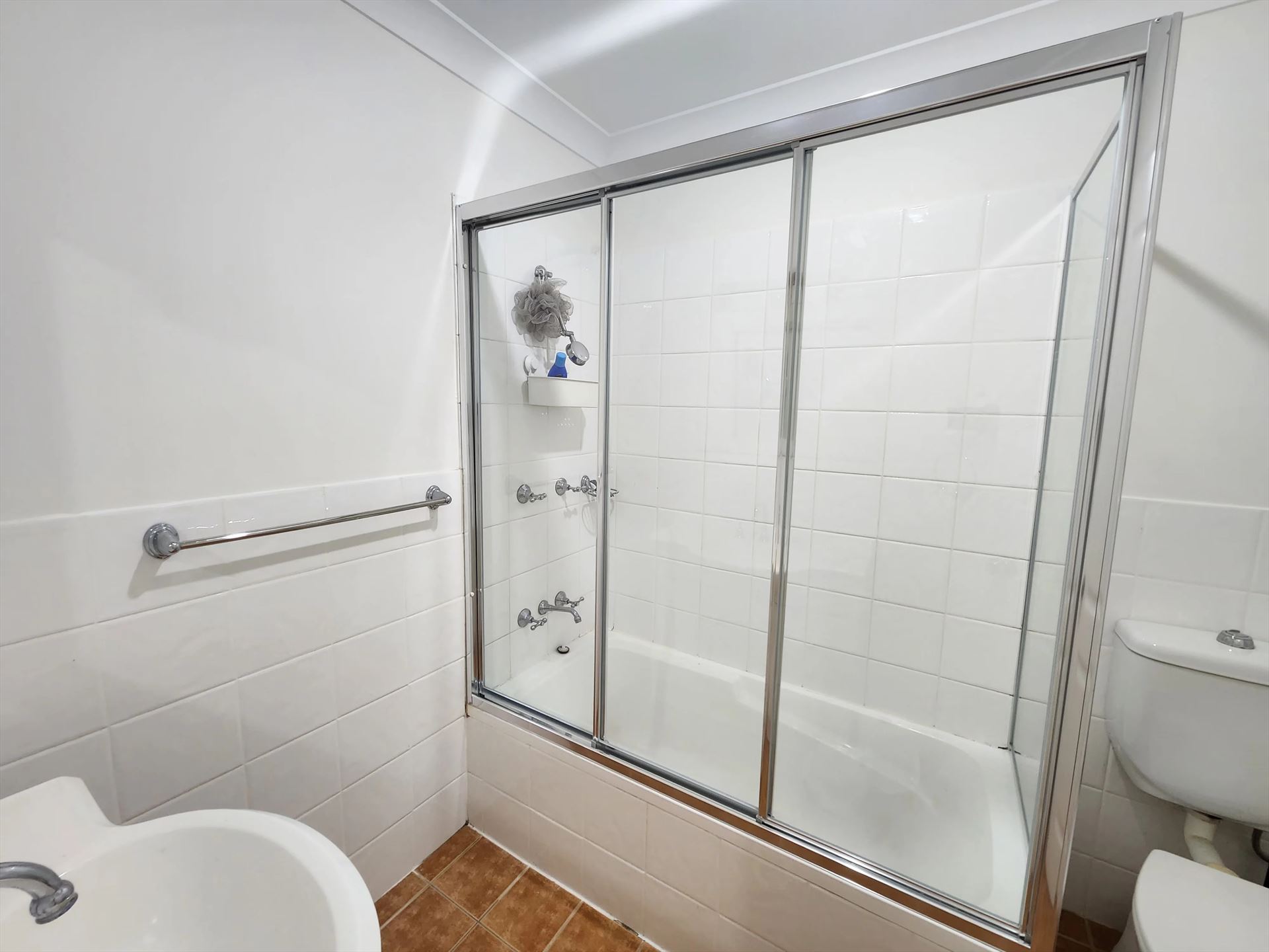 fully shower screen with chrome hardware installed in Northmead by Showerland