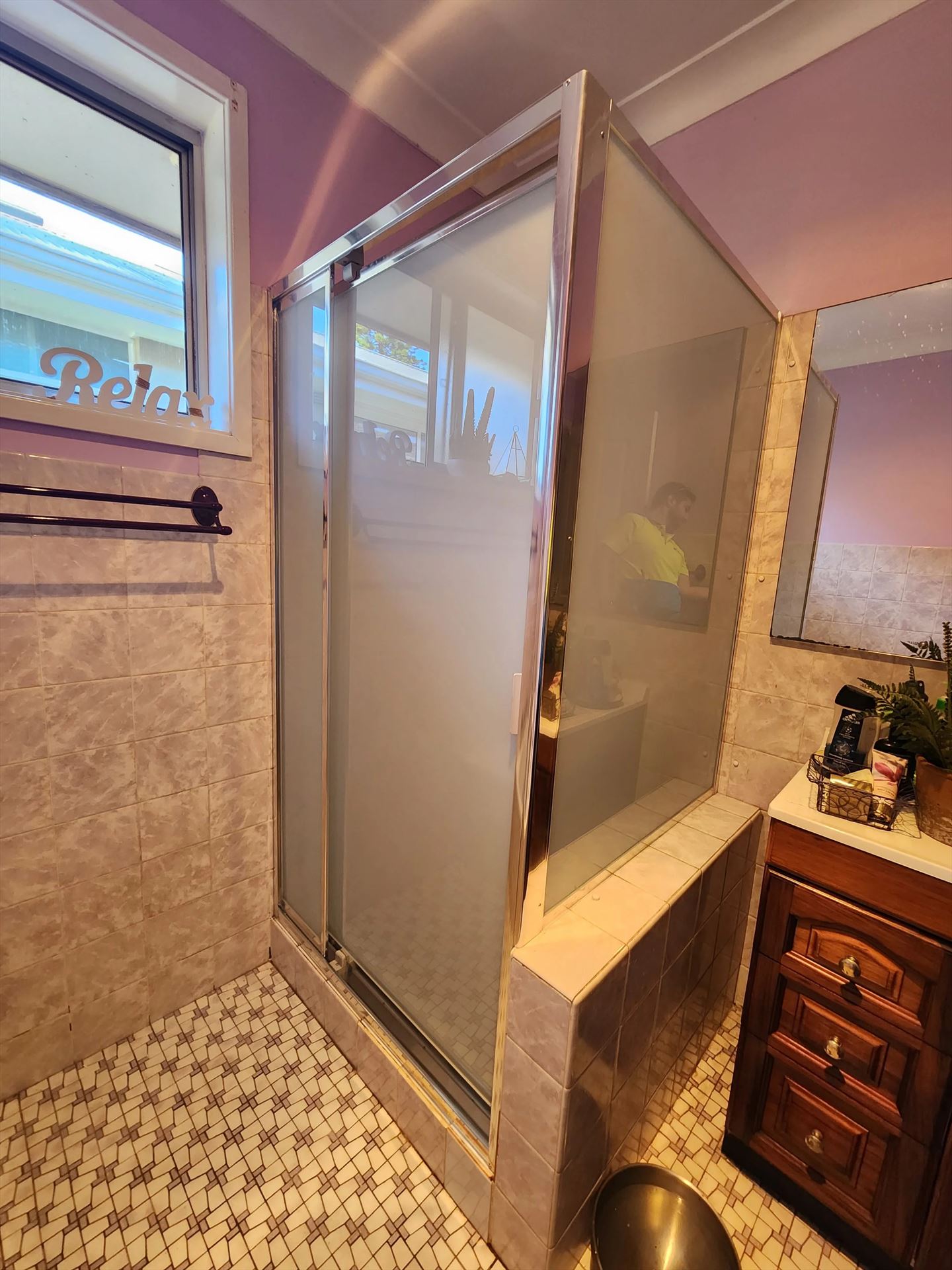 fully shower screen with chrome hardware installed in Winston Hills by Showerland