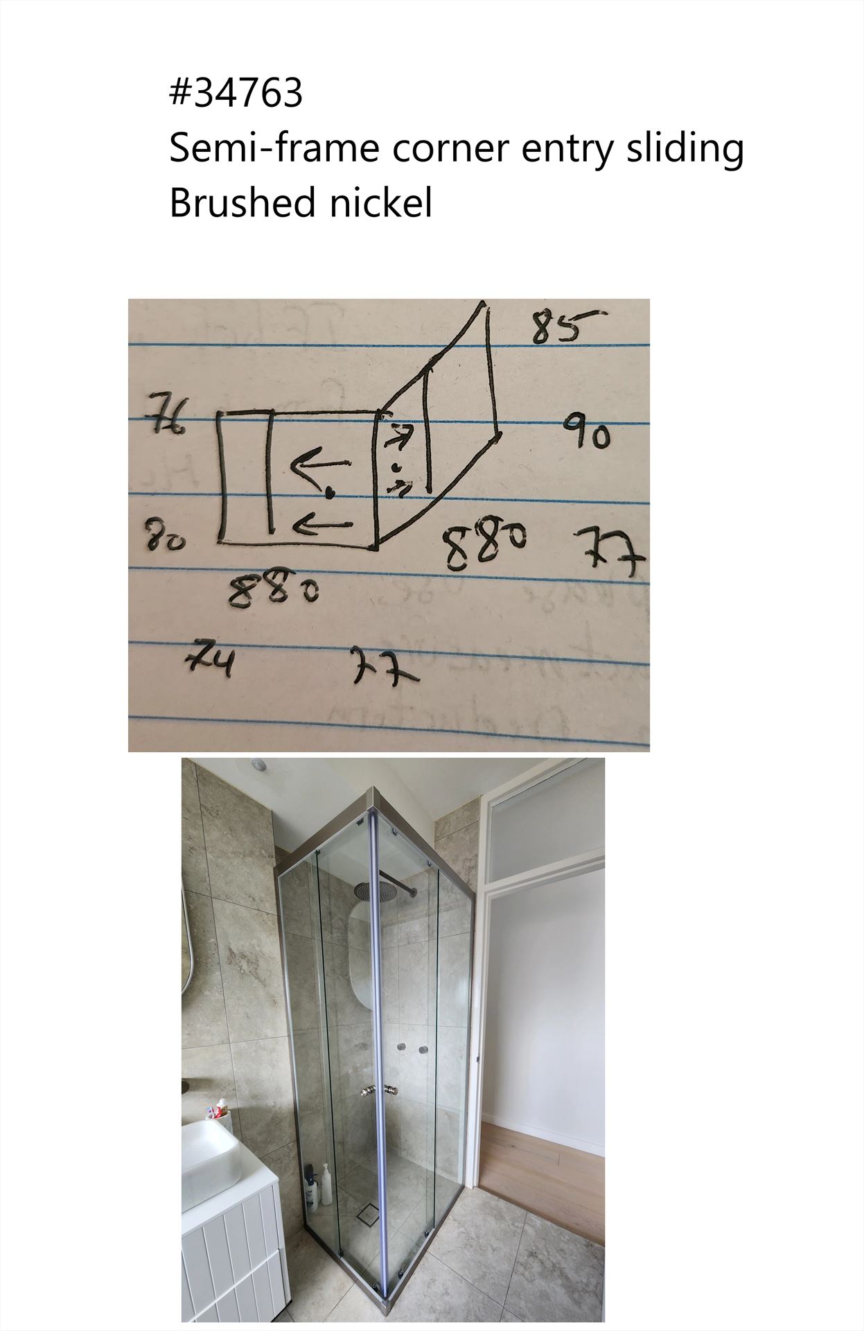 shower screen installed in Oyster Bay by Showerland