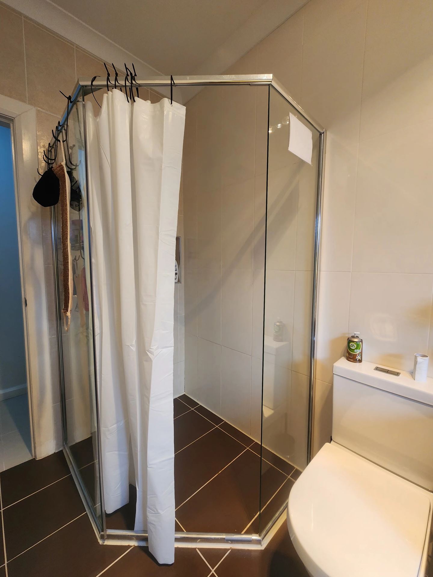 fully shower screen with chrome hardware installed in Kellyville Ridge by Showerland