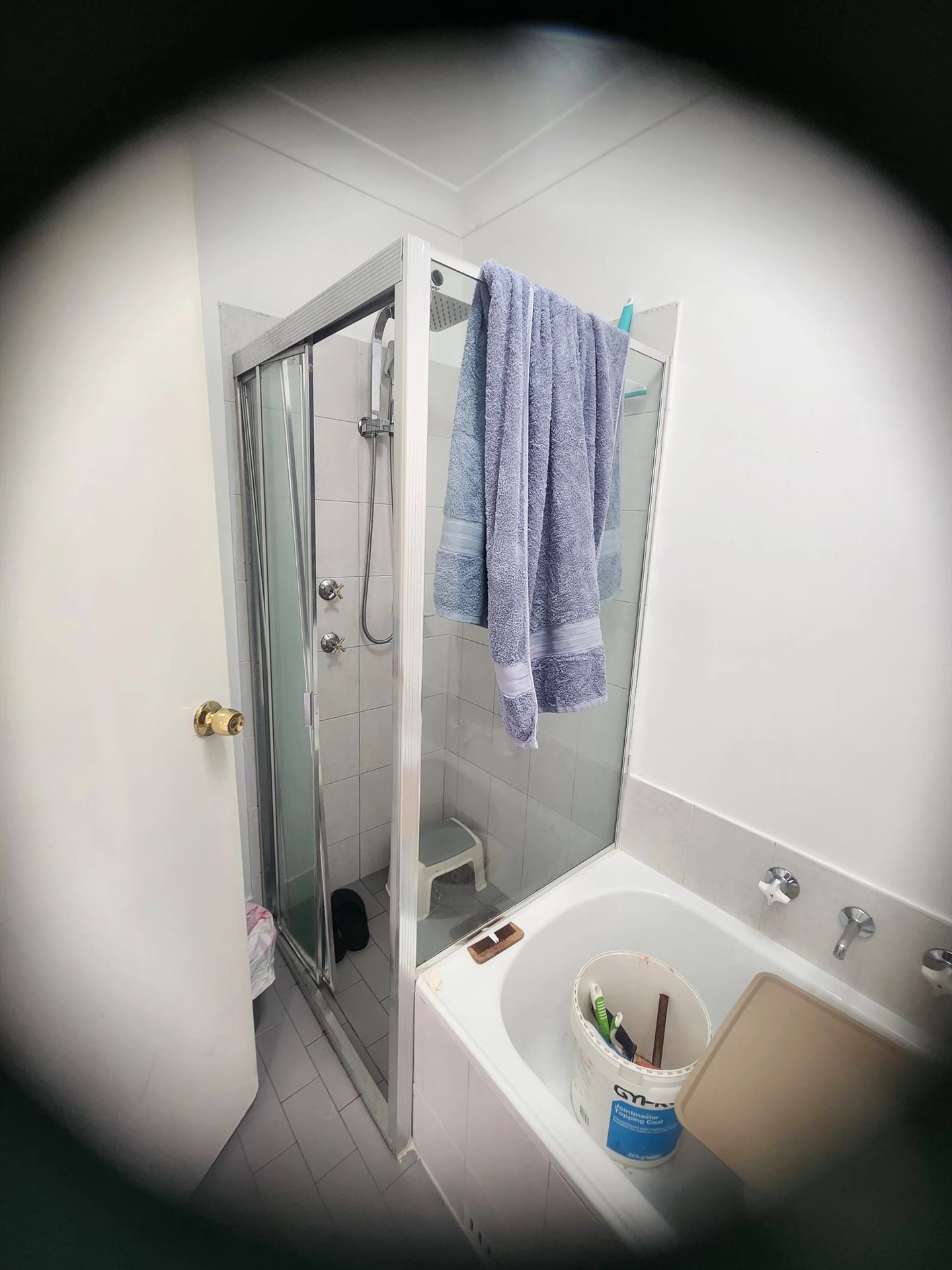 fully shower screen with chrome hardware installed in Westmead by Showerland