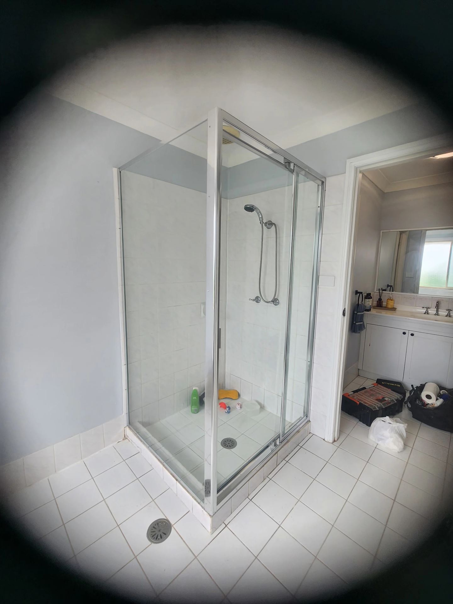 fully shower screen with chrome hardware installed in Quakers Hill by Showerland