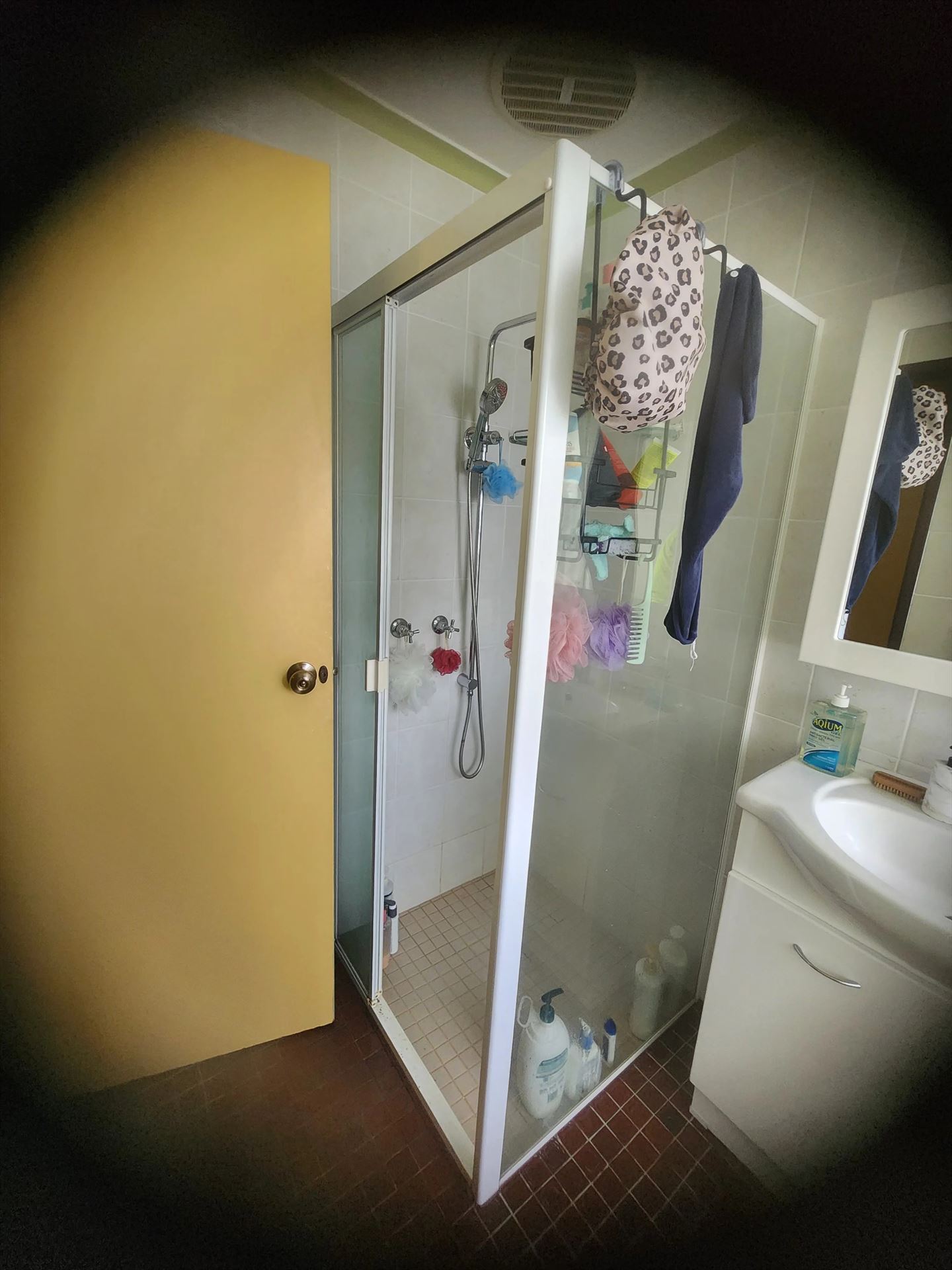 Bathroom before frameless shower screen install in Kings Langley