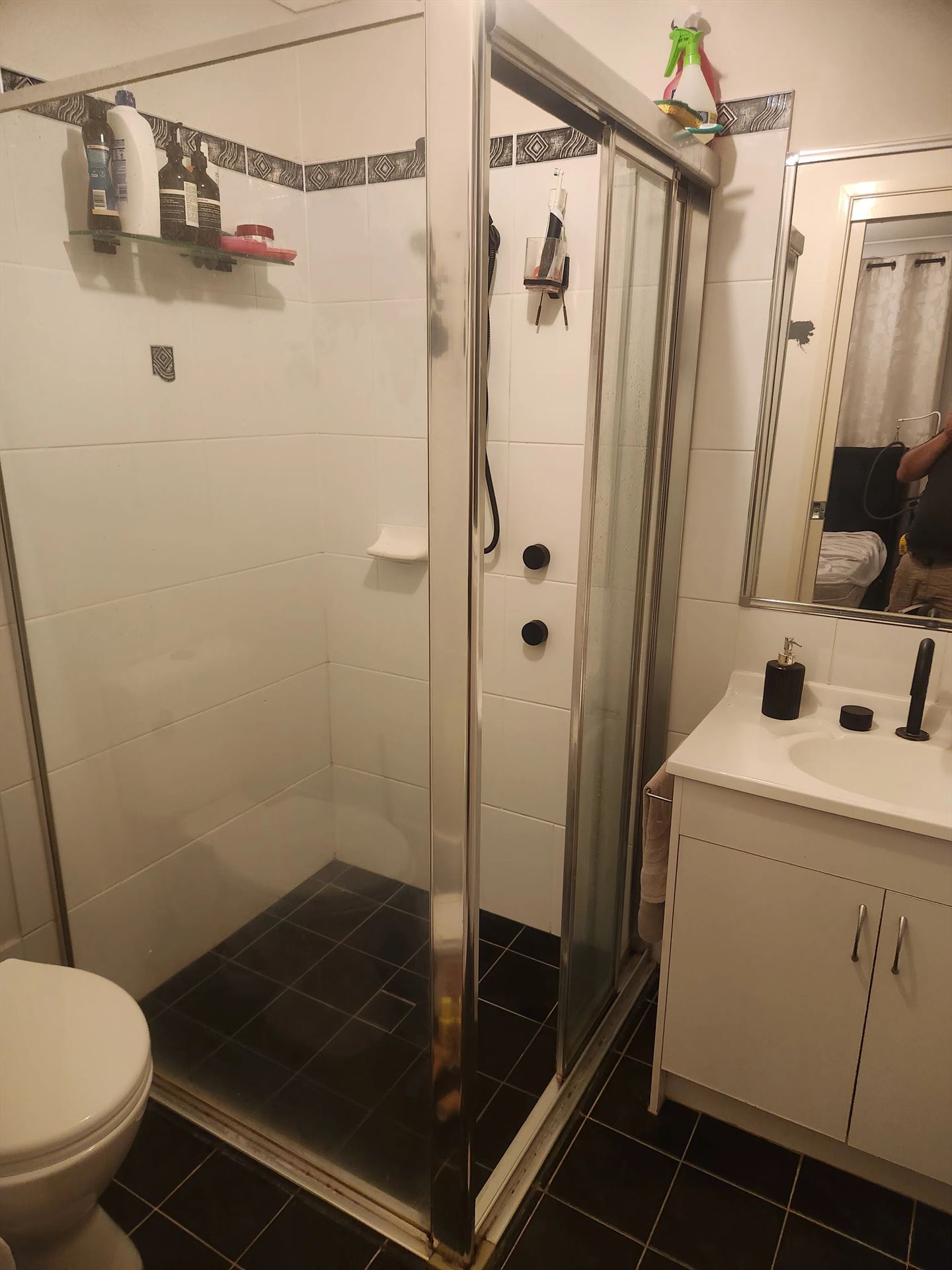 fully shower screen with chrome hardware installed in Parklea by Showerland