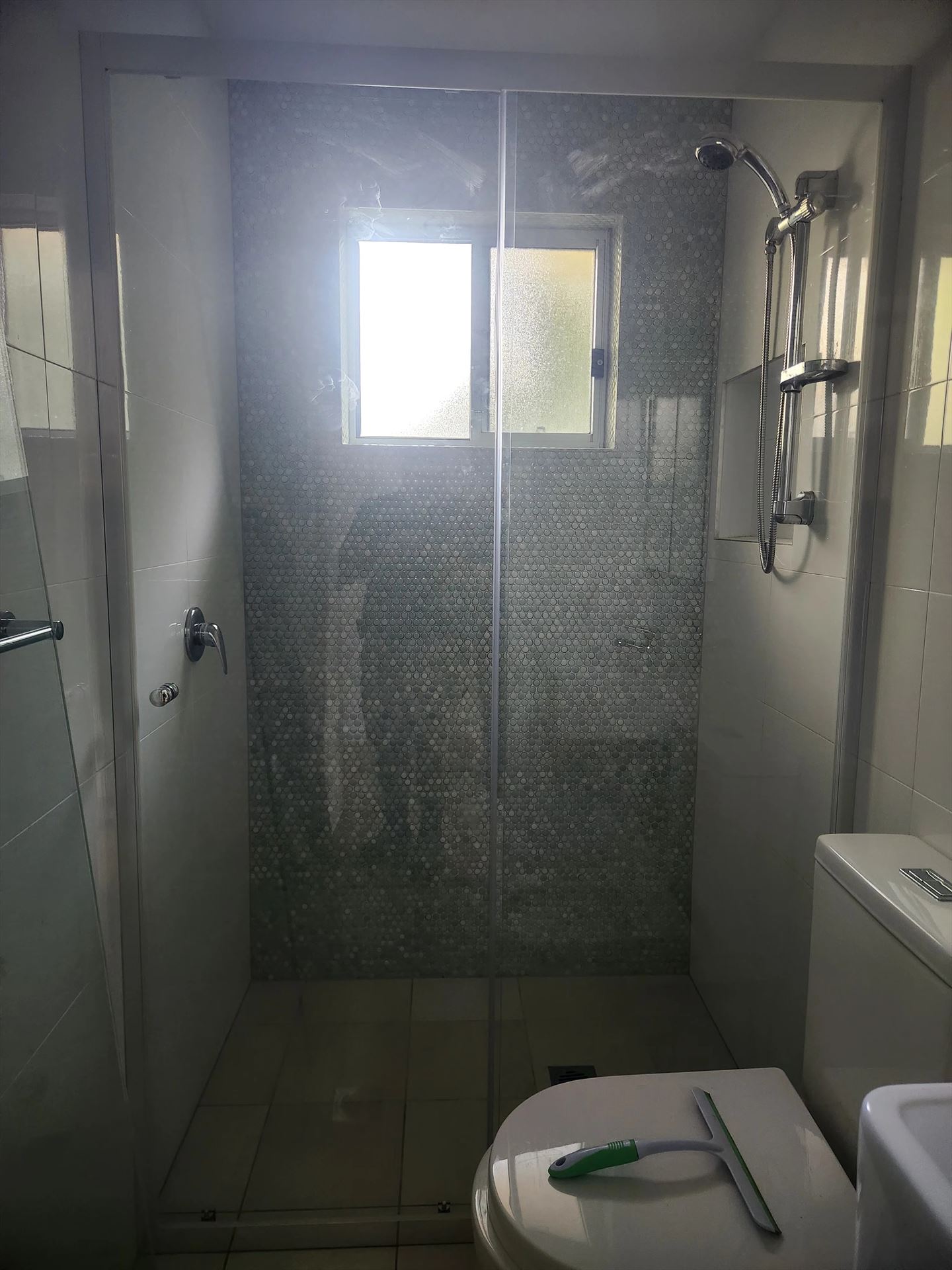 semi shower screen with chrome hardware installed in Randwick by Showerland