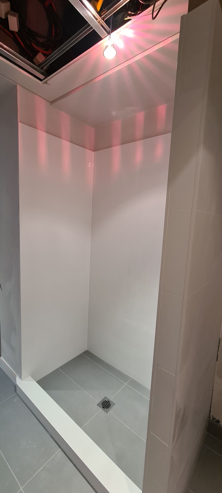 Bathroom before frameless shower screen install in Sydney