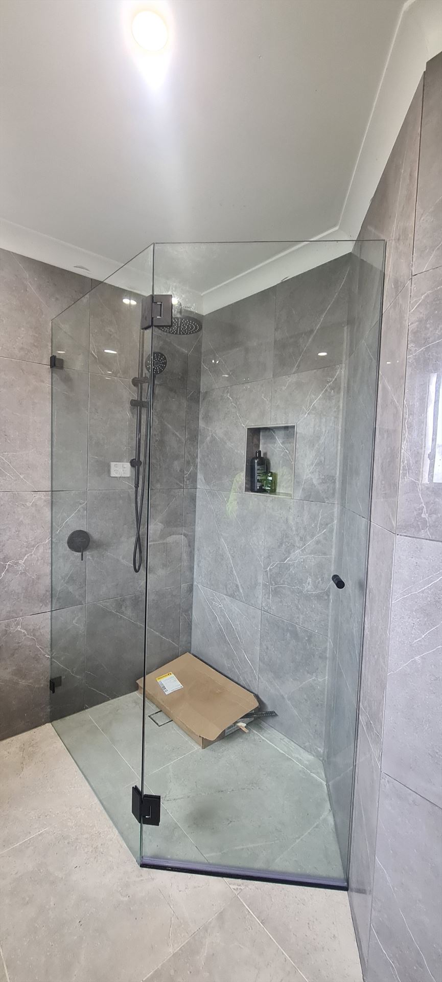 frameless shower screen installed in Bonnyrigg Heights by Showerland