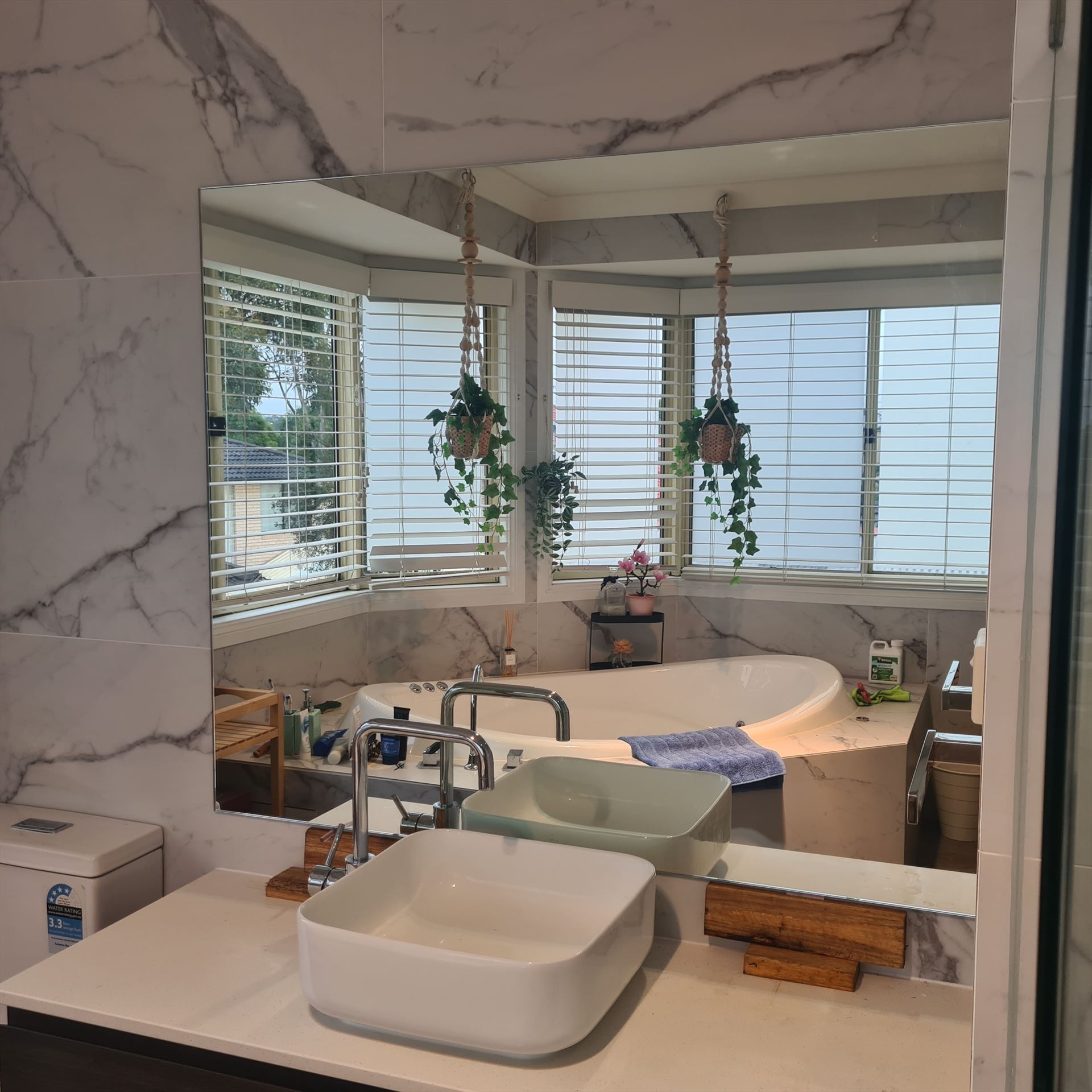 Bathroom before frameless shower screen install in Glenwood