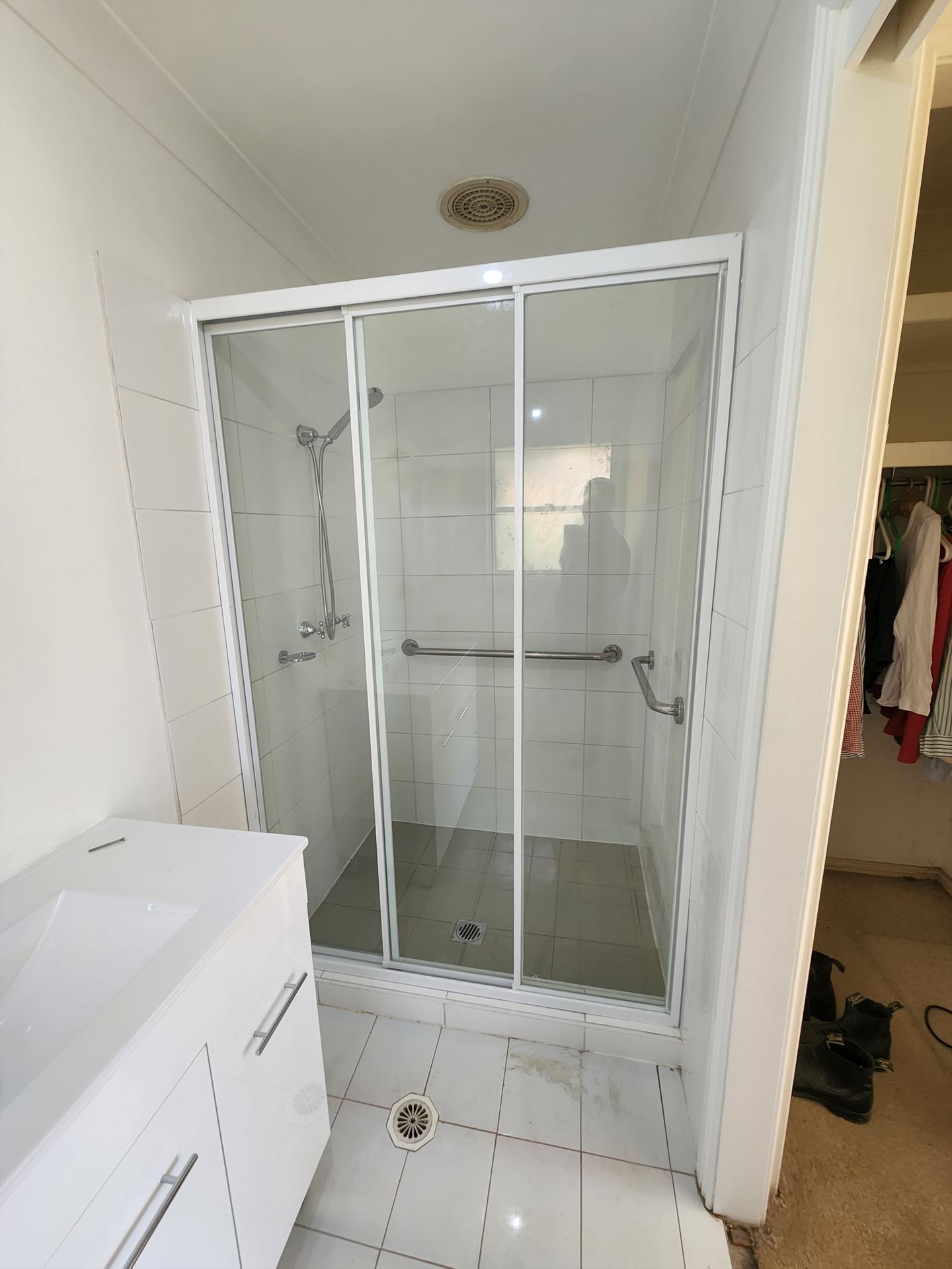 fully shower screen with chrome hardware installed in Dural by Showerland