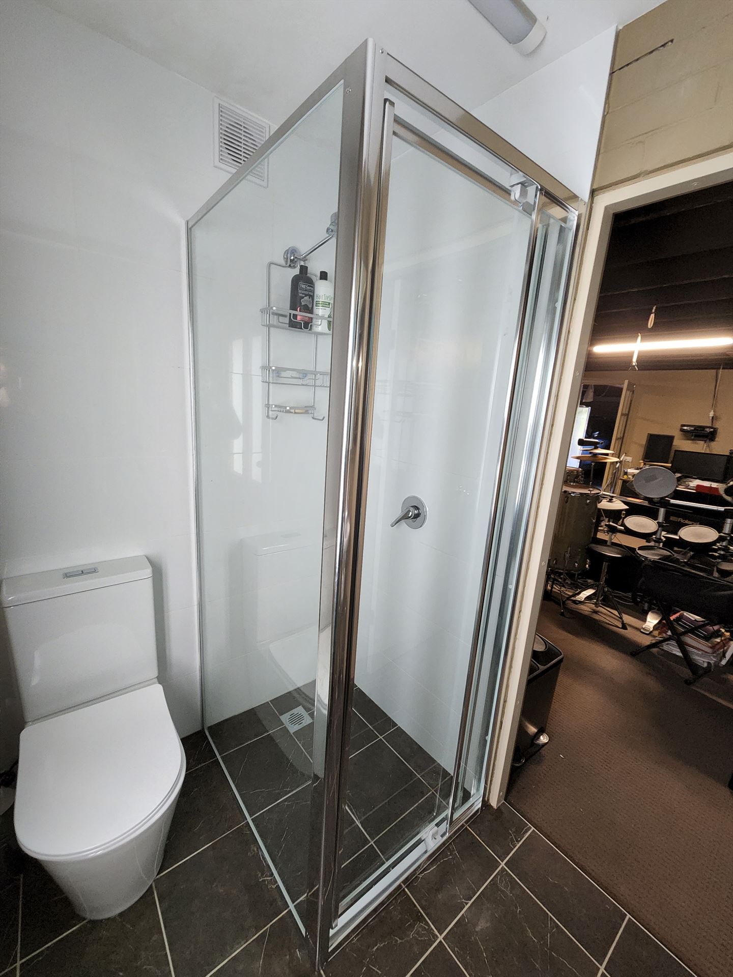 shower screen installed in Padstow by Showerland