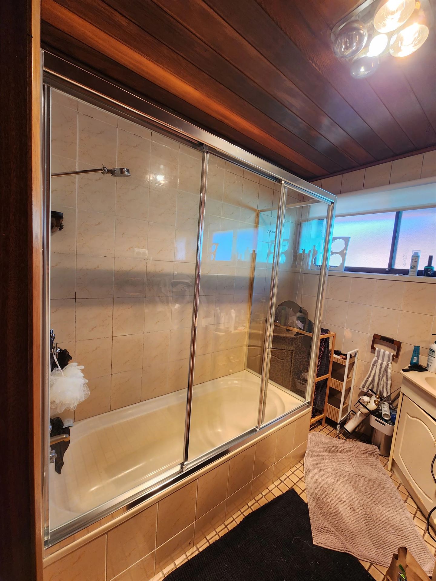 fully shower screen with chrome hardware installed in Quakers Hill by Showerland