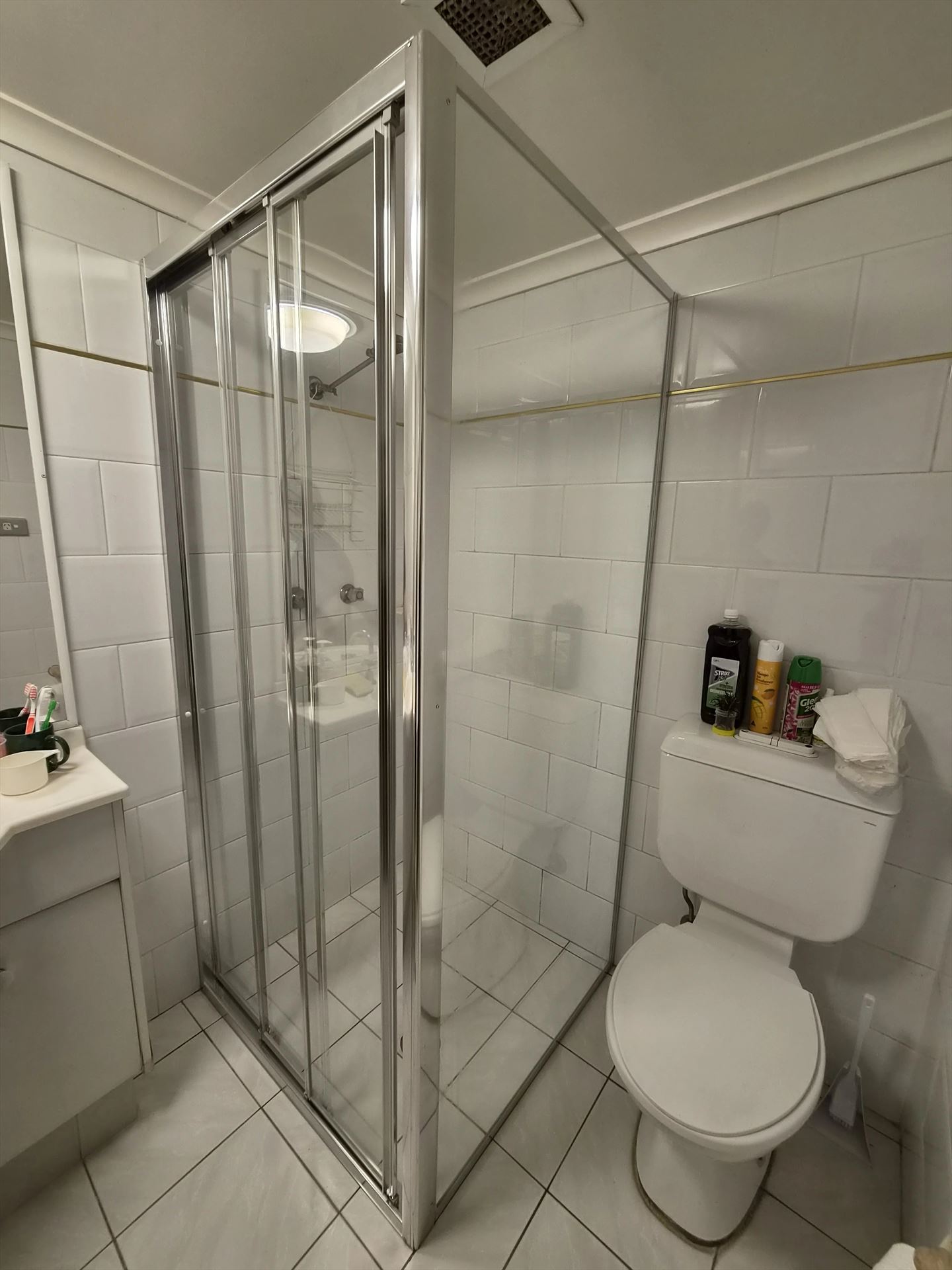 fully shower screen with chrome hardware installed in Sydney by Showerland