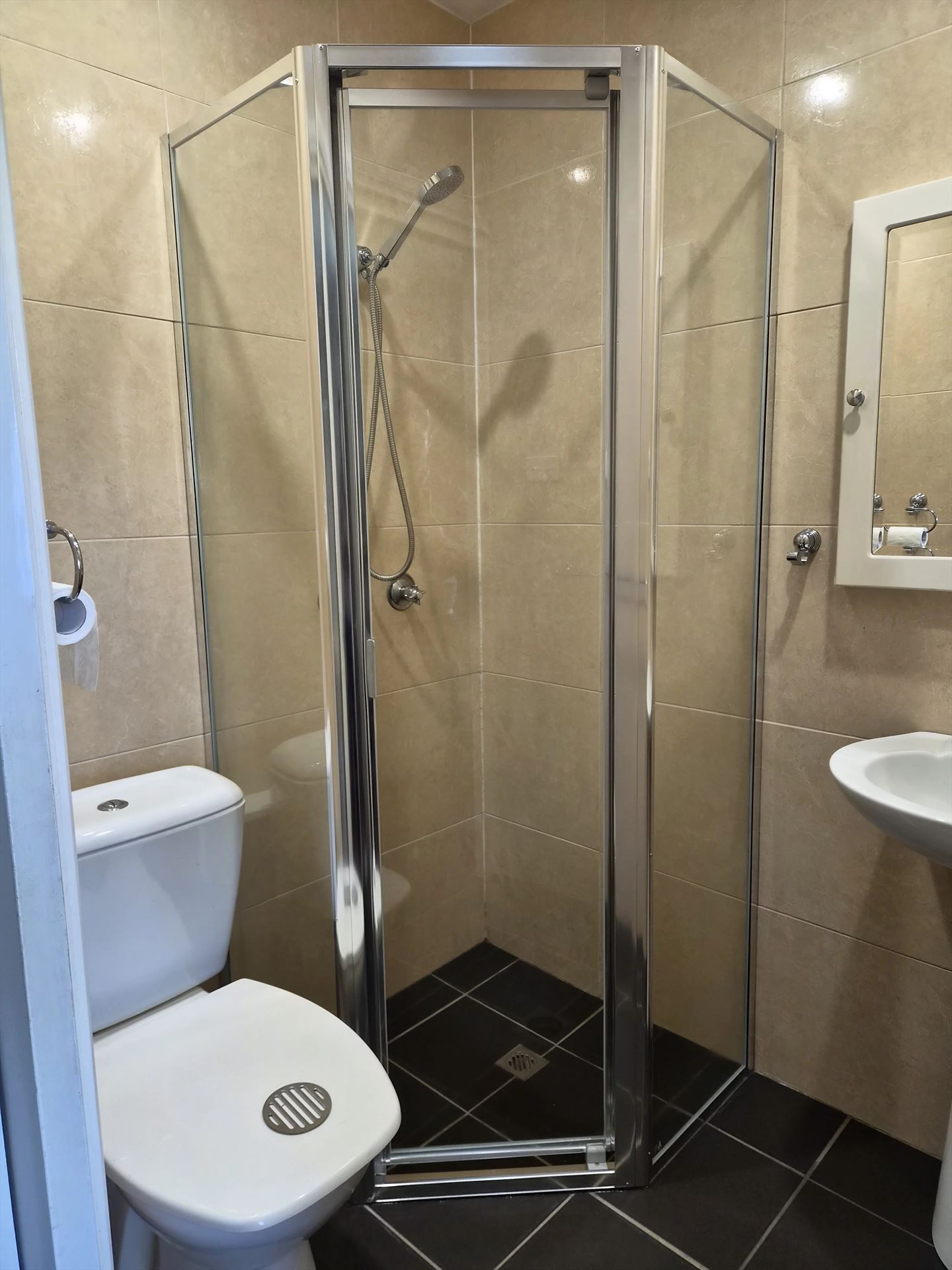 fully shower screen with chrome hardware installed in Wahroonga by Showerland