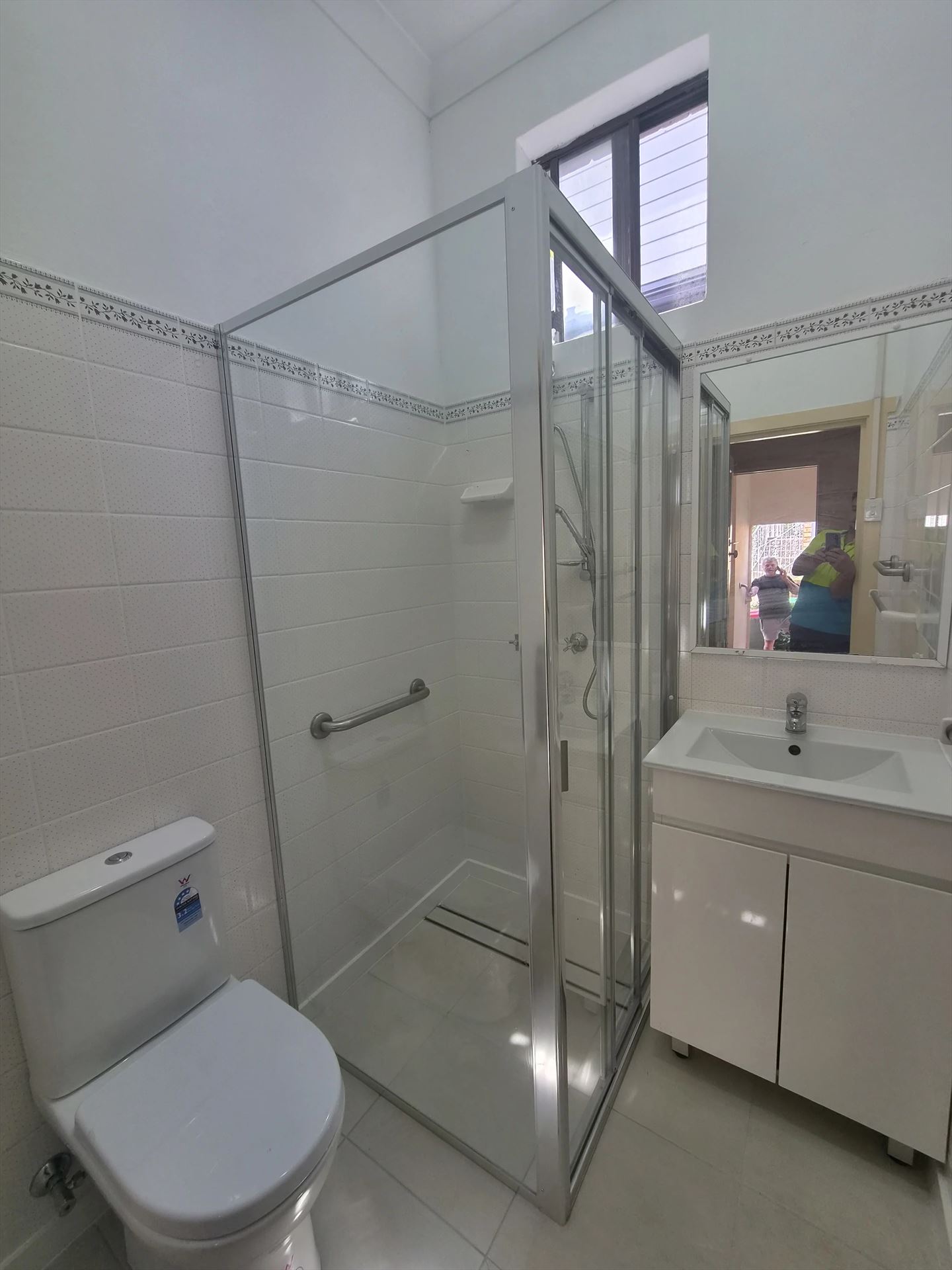fully shower screen with chrome hardware installed in Concord West by Showerland