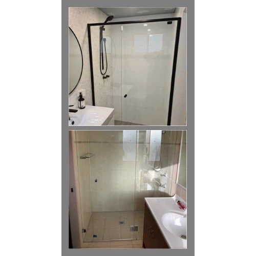 Semi-frameless shower screen VS a frameless shower screen